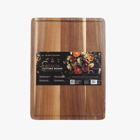 Acacia Wood Cutting Board: Large – (18.11” x 13”) Durable, Eco-Friendly Chopping Board-0